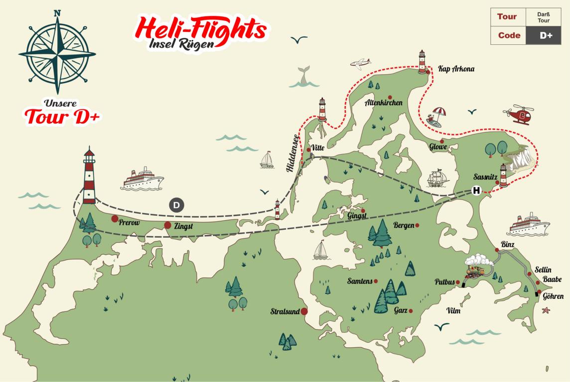 Routenkarte Tour D
