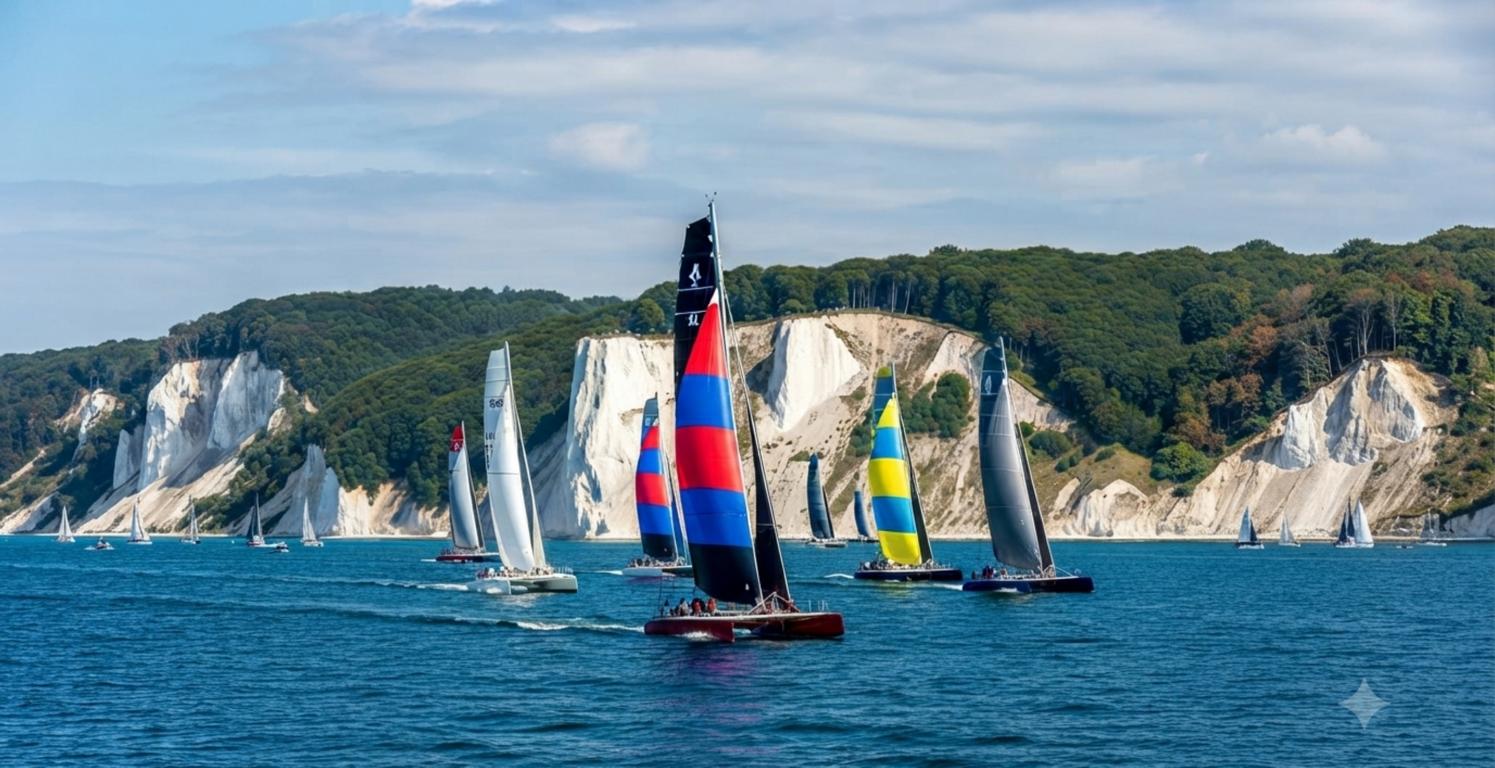 SailGP Sassnitz 2026 – Segelboote vor der Kreideküste Rügens